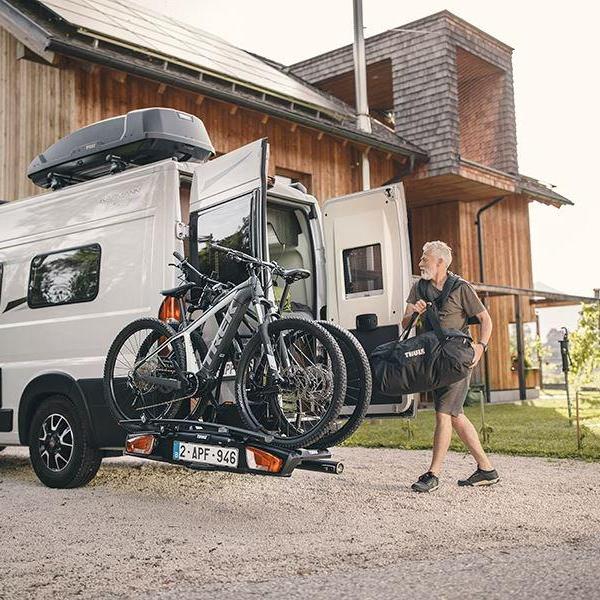 Thule VeloSwing Towbar - Ducato, Boxer, Relay and Movano-Tow Bar Mounted Bike Rack-Thule- DC Leisure