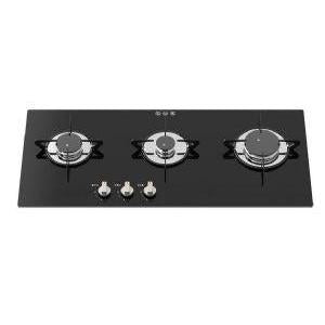 Topline 931 3 Burner 12V IGN Black Glass-Hobs & Combination Units-Thetford- DC Leisure