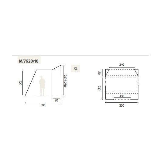 Trigano Phuket Inflatable (AIR) Drive Away Awning - Medium-Drive Away Awnings-Trigano- DC Leisure