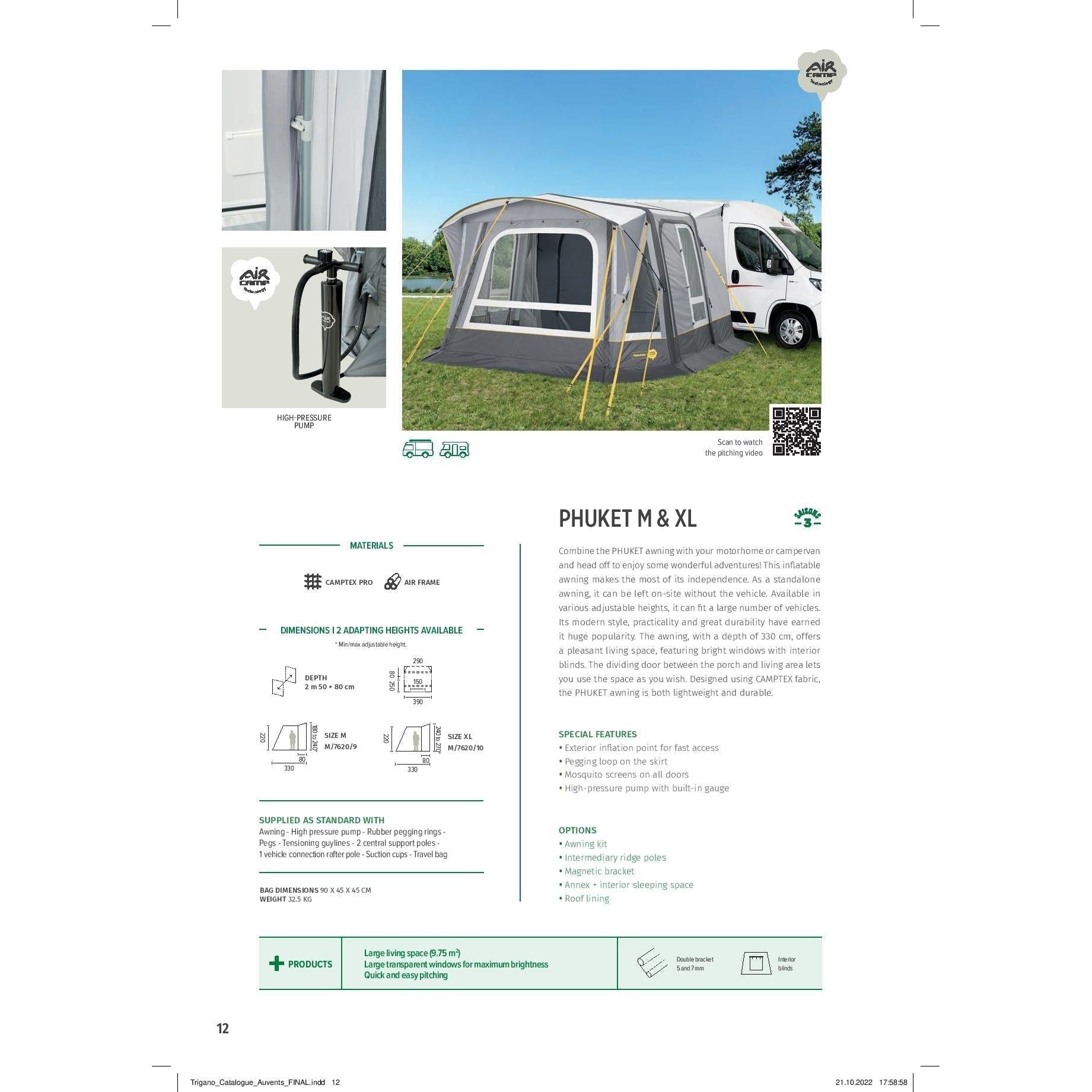 Trigano Phuket Inflatable (AIR) Drive Away Awning - XL-Drive Away Awnings-Trigano- DC Leisure