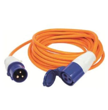 Vechline 25m Mains Extension Lead – 230V 16A IP44 Rated Cable-Electrical-Vechline- DC Leisure