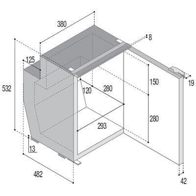 Vitrifrigo C51i Caravan Campervan & Marine 51L Compressor Fridge-Compressor Fridge-Vitrifrigo- DC Leisure