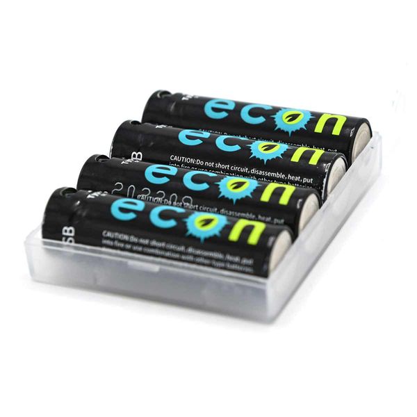 Wolf Outdoors 1800mWh USB-C Rechargeable AA Batteries with Case – Pack of Four-Battery-Wolf Outdoors- DC Leisure