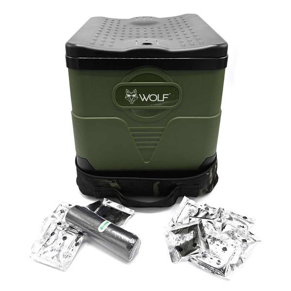 Wolf Outdoors Compact Toilet – Portable Folding Loo for Hiking & Camping-Toilets-Wolf Outdoors- DC Leisure