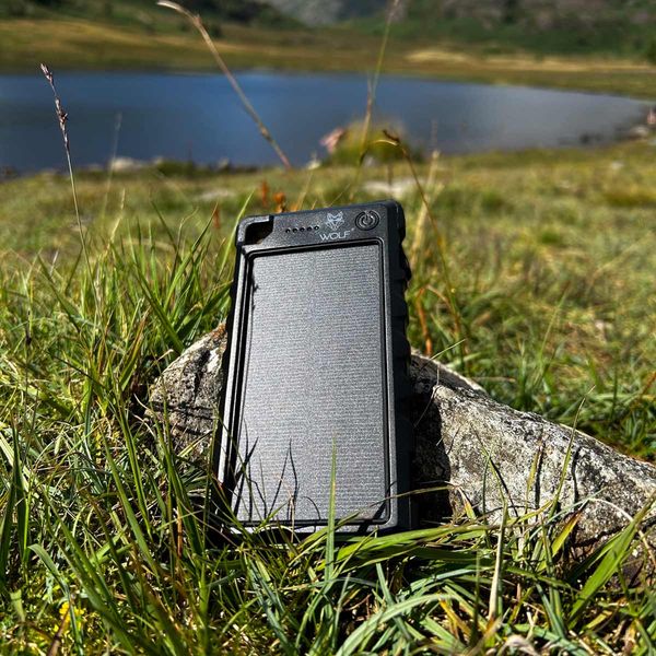 Wolf Outdoors SPB-10 Solar Powerbank 10,000mAh Portable Charger for Camping-Power Banks-Wolf Outdoors- DC Leisure