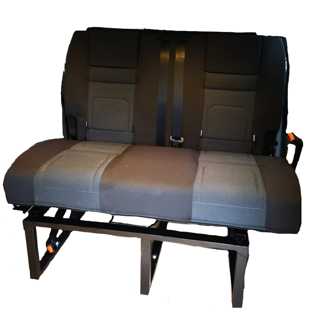 Rib bed 112cm Fixed with ISOFIX -  Vinyl Black Outers / Rear Enduro Black
