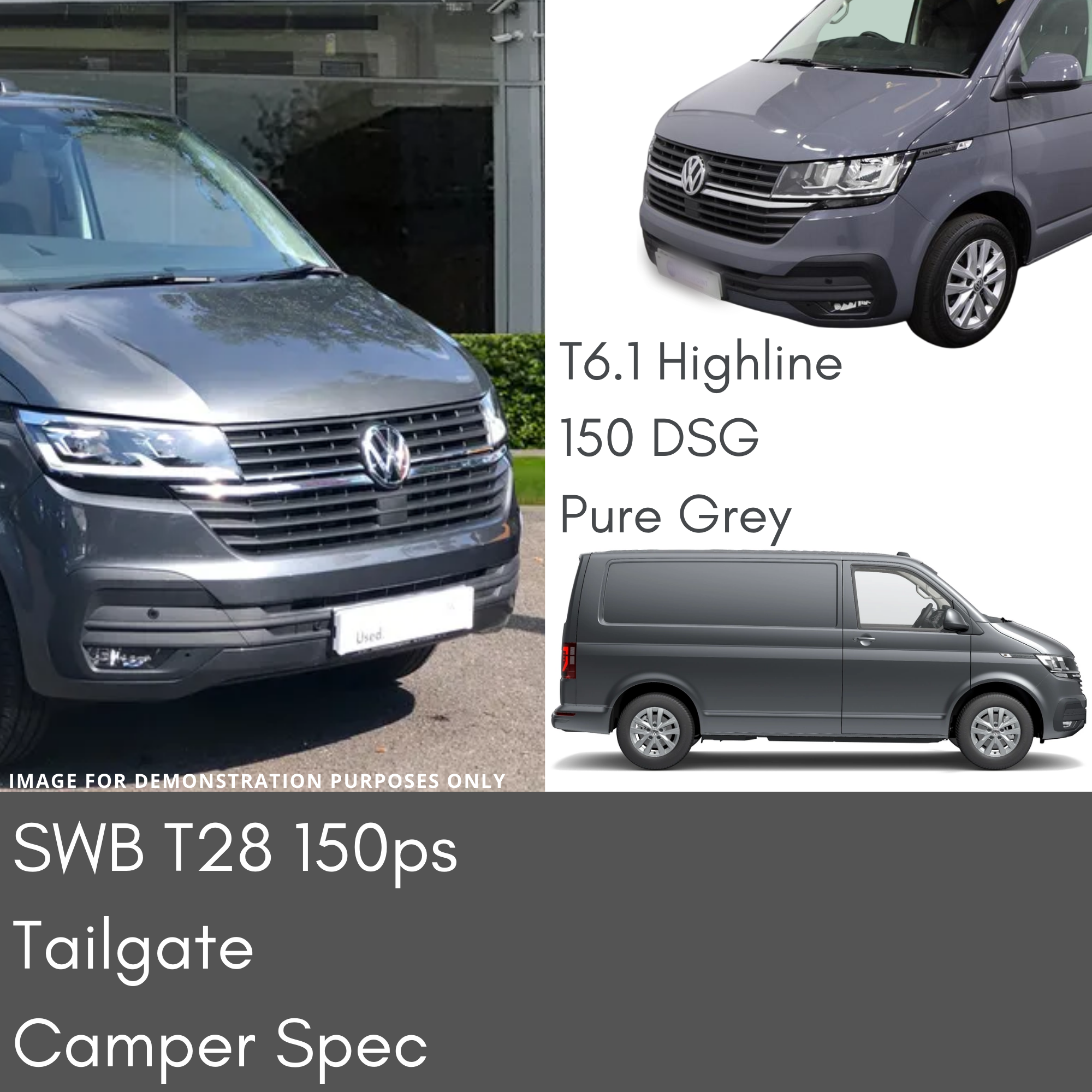 VW TRANSPORTER T6.1 T28 150 DSG HIGHLINE - SWB