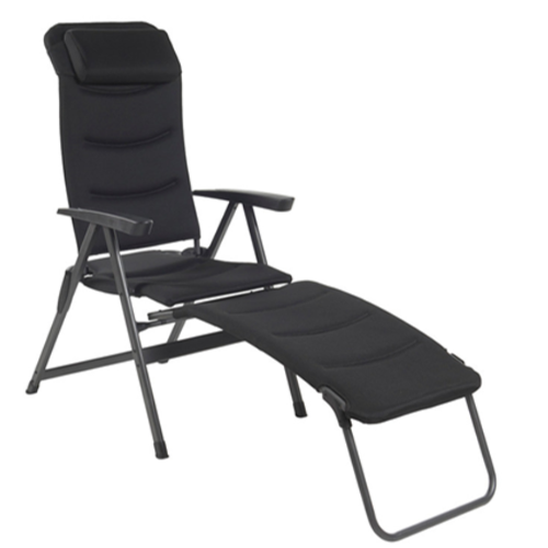 Camping chair footrest in black for Merlin chair