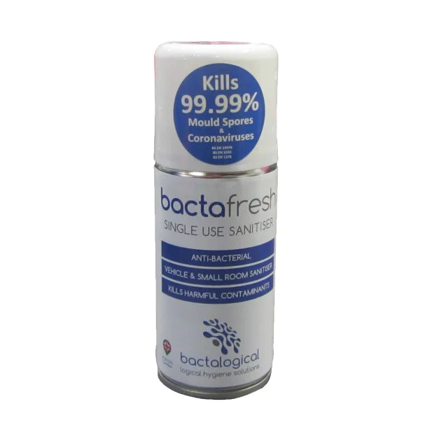 Bactafresh Single Use Sanitiser – Anti-Bacterial & Anti-Viral Citrus Spray for Vehicles-Vehicle Cleaning-Bactalogical- DC Leisure