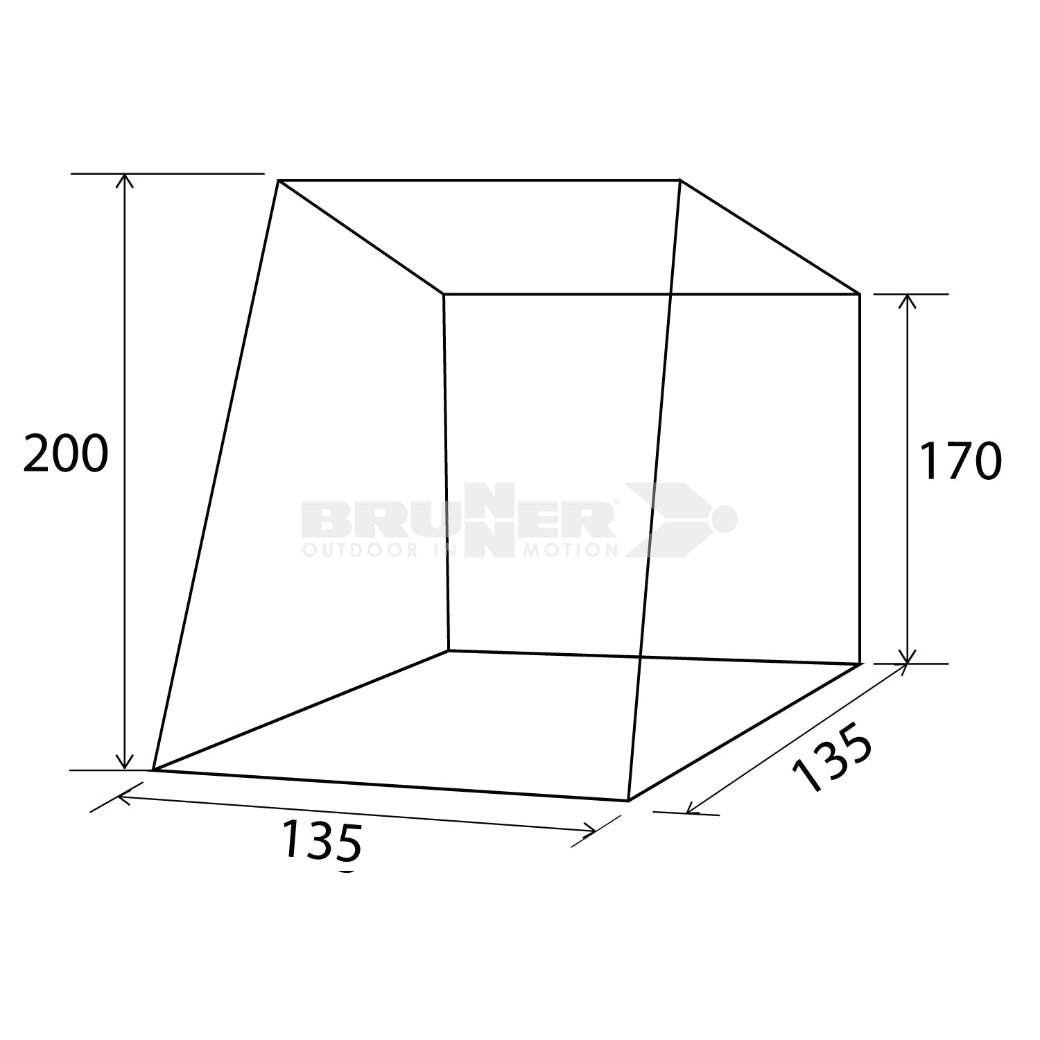 Brunner Pilote Tailgate Awning - VW Caddy-Tailgate Awnings-Brunner-0102967NB- DC Leisure