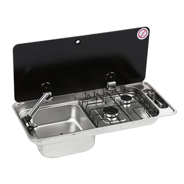 CAN 'Randi' FL1410 Combination Hob & Sink - Left Handed-Hobs & Combination Units-CAN- DC Leisure