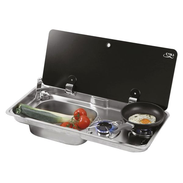 CAN 'Randi' FL1780 Combination Hob & Sink Unit - Left Handed-Combination Unit-CAN-FL1780-P-GR- DC Leisure