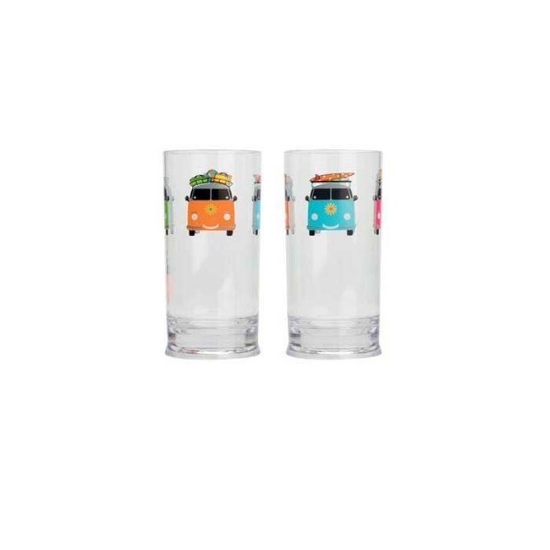 Camper Smiles Tall Tumbler Set (2)-Camping Cookware & Dinnerware-Camper Smiles- DC Leisure