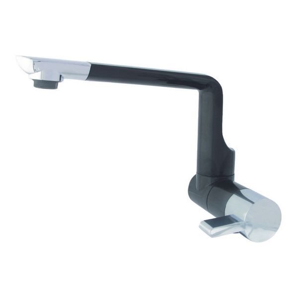 Comet Arona Cold Water Only Tap - Black / Chrome-Taps-Dimatec- DC Leisure