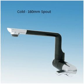 Comet Arona Cold Water Only Tap - Black / Chrome-Taps-Dimatec-PS24232221-2421.22.50- DC Leisure