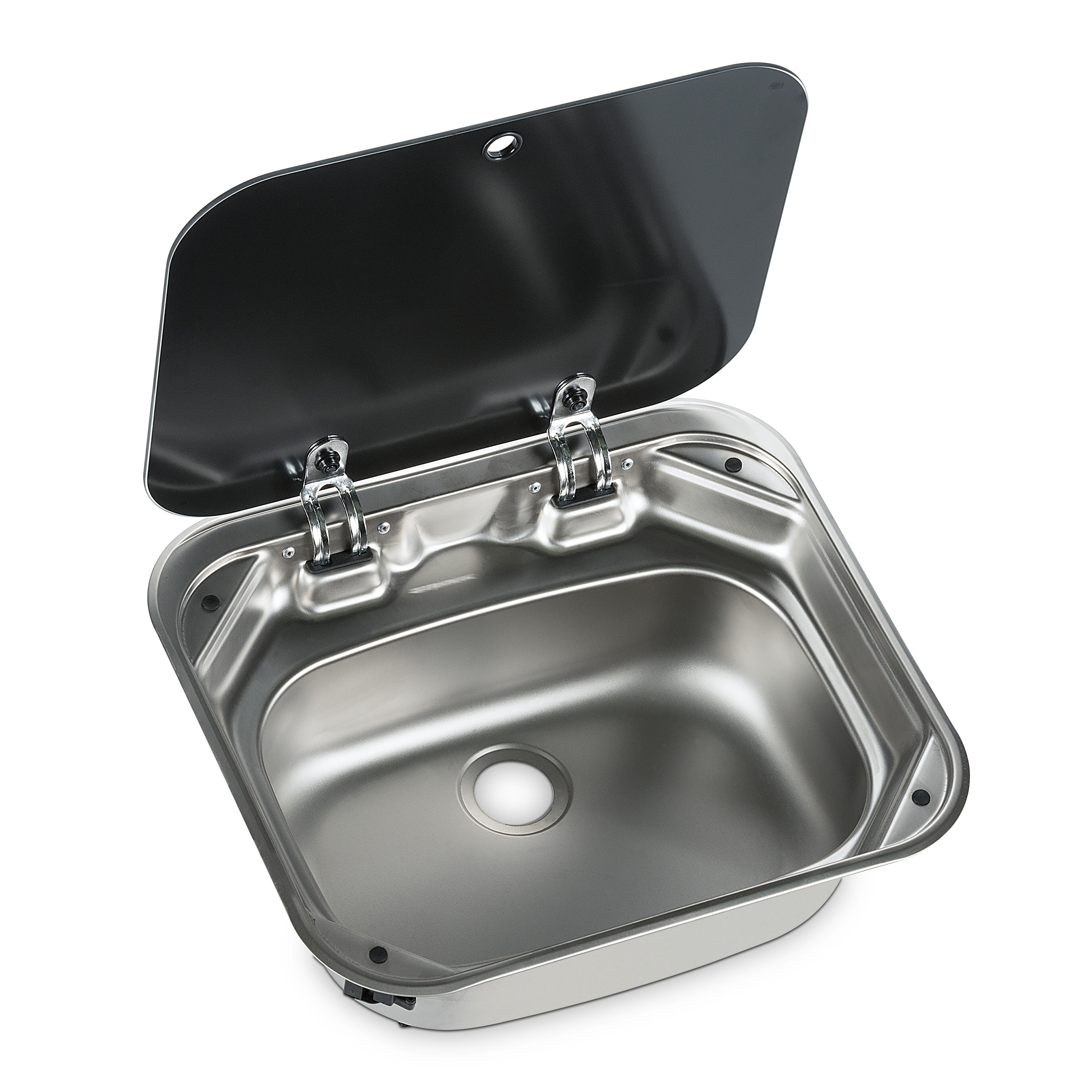 Dometic VA8005 Square Sink with glass lid-Sinks-Dometic-9102305173- DC Leisure