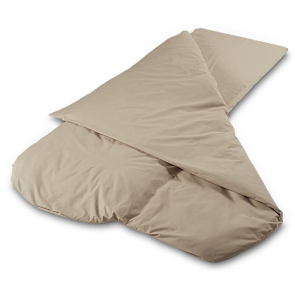 Duvalay Comfort Sleeping Bag with Built-in Mattress Topper and Removable Covers in Various Colours-Sleeping Bags-Duvalay-CAPPUCCINO 4.5 TOG COMFO- DC Leisure