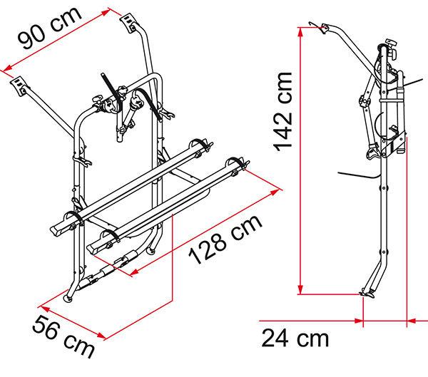 Fiamma Carry Bike VW T5 - Tailgate Bike Rack-Vehicle Bicycle Racks-FIAMMA-QQ106341T-02095-17A- DC Leisure