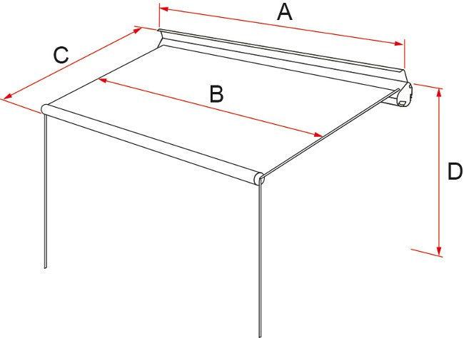 Fiamma F35 Pro Minivan Awning - Titanium-Awnings-Fiamma- DC Leisure