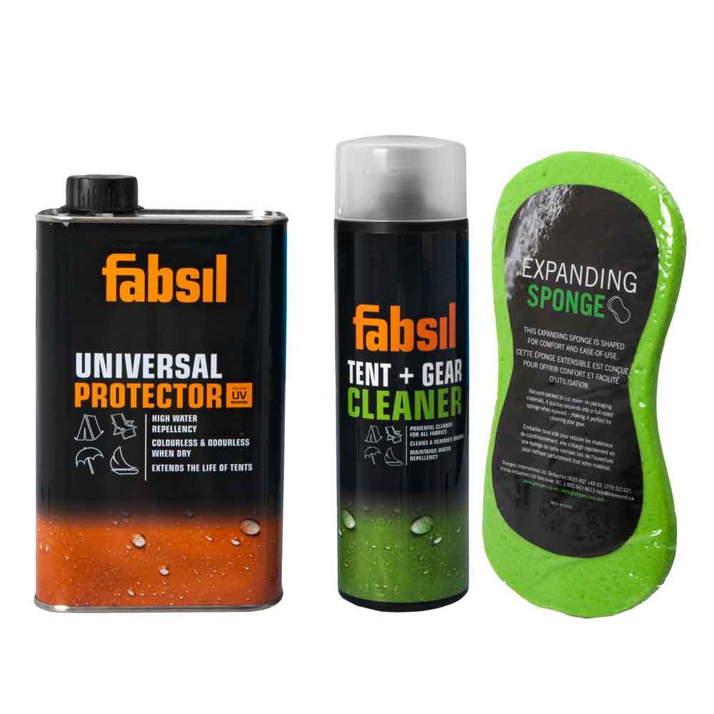 Fabsil Tent + Gear Cleaner & 1L Universal Protector Kit with Sponge-Maintenance & Protection-Fabsil- DC Leisure