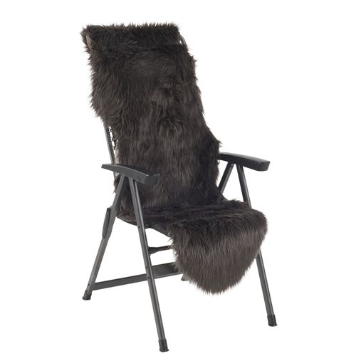 Faux Fur Chair Cover Rug-Camping Accessories-Rose-CI954187- DC Leisure