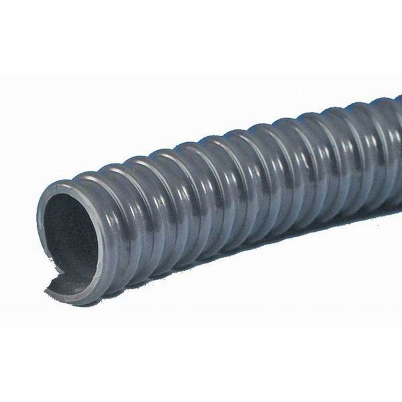Fawo PVC 20mm Convuluted Waste Water Hose - Dark Grey (p/metre)-Plumbing Hoses & Supply Lines-FAWO-01589T22078- DC Leisure