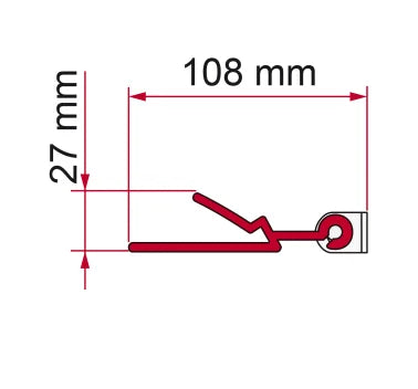 Fiamma Adapter C Bracket - Mounting Kit for F45 Series Awnings-Awning Adapters-Fiamma- DC Leisure