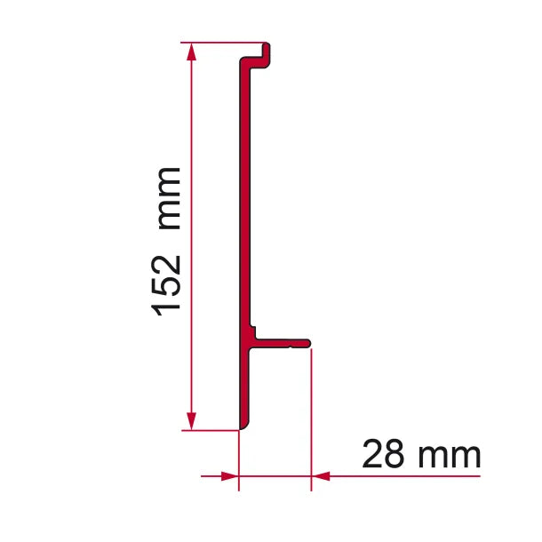 Fiamma Adapter T Bracket – Mounting Kit for F45 Series Awnings-Awning Adapters-Fiamma- DC Leisure