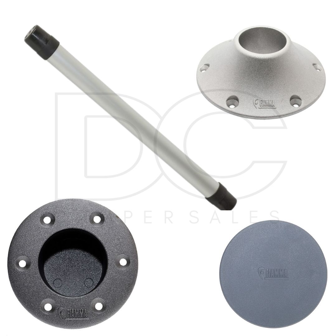 Fiamma Aluminum Table Leg Kit - Recessed-Outdoor Furniture-FIAMMA- DC Leisure