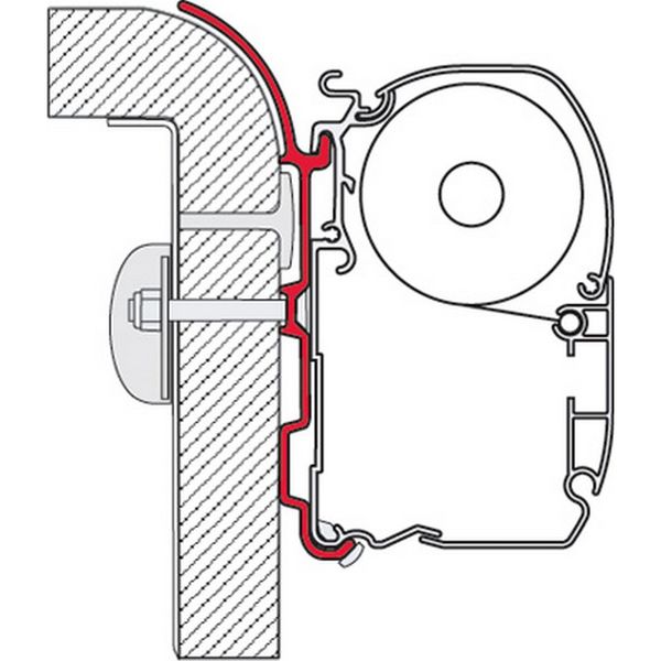 Fiamma Awning Adapter for Bürstner Motorhomes – Mounting Kit for F45-Awning Adapters-Fiamma- DC Leisure