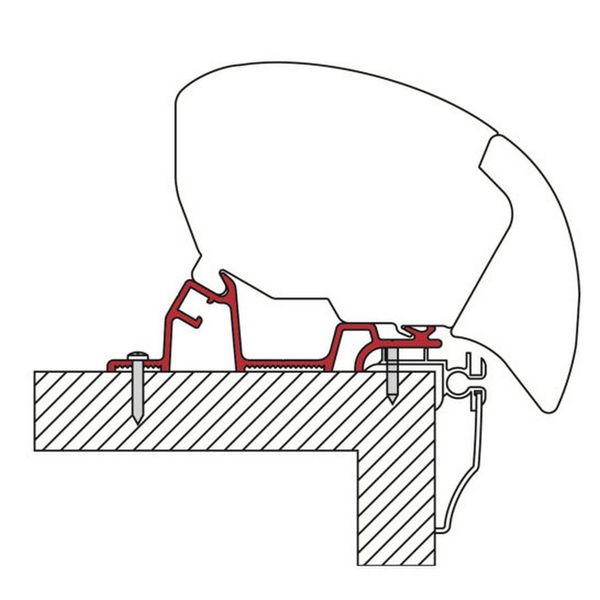 Fiamma Awning Adapter for Hobby Caravan - F80 Mounting Kit-Awning Adapters-Fiamma- DC Leisure