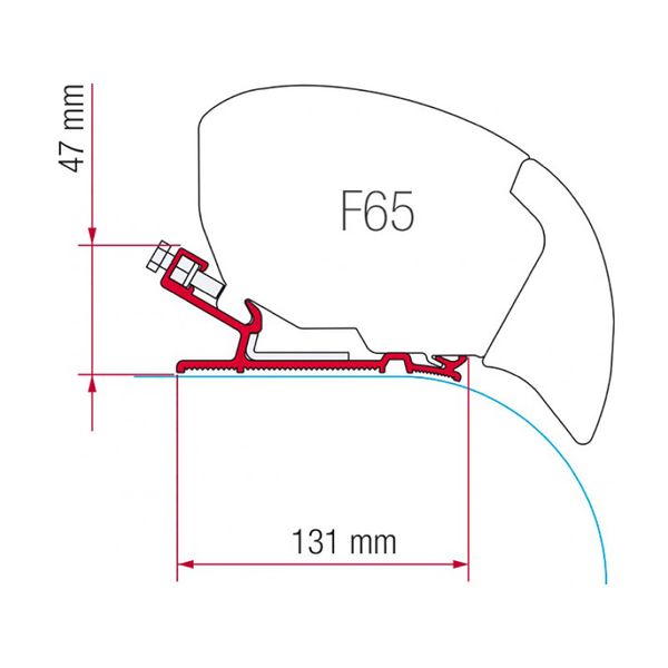 Fiamma Awning Adapter for Laika Kreos 2021 Motorhomes - F80 Mounting Kit-Awning Adapters-Fiamma- DC Leisure
