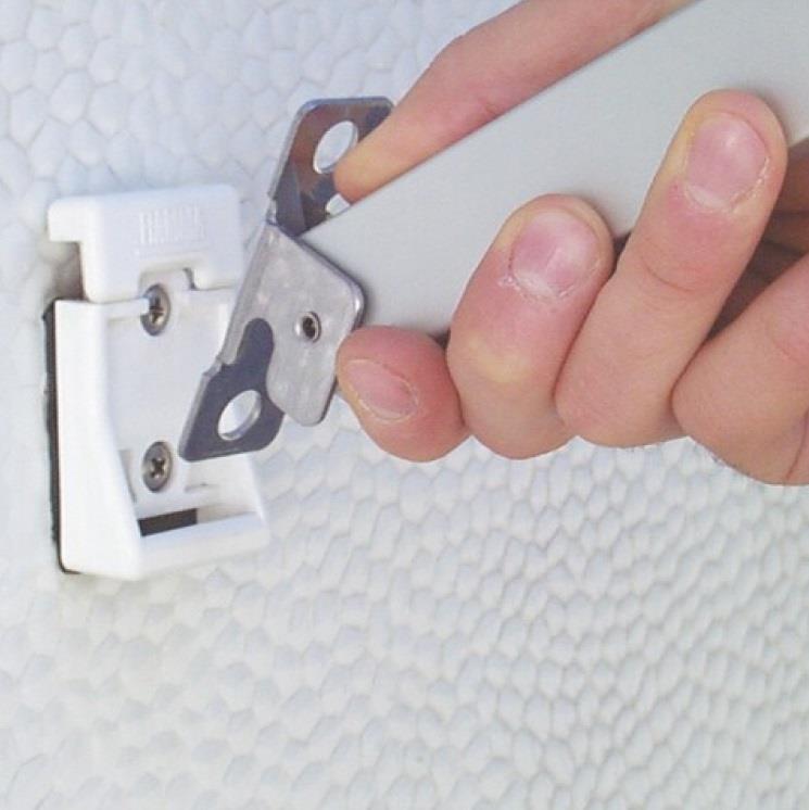 Fiamma Awning Leg Wall Brackets - Aluminium (F45 / F80S)-Leg Wall Brackets-Fiamma- DC Leisure