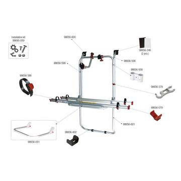 Fiamma Carry Bike Ford Transit - Tailgate Bike Rack-Vehicle Bicycle Racks-FIAMMA- DC Leisure