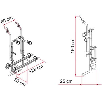 Fiamma Carry Bike Ford Transit - Tailgate Bike Rack-Vehicle Bicycle Racks-FIAMMA- DC Leisure