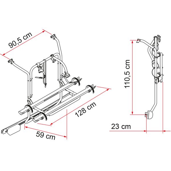 Fiamma Carry Bike Mercedes Viano & Vito >2004-Bike Rack-DC Leisure-QQ106336C-02093B75A- DC Leisure