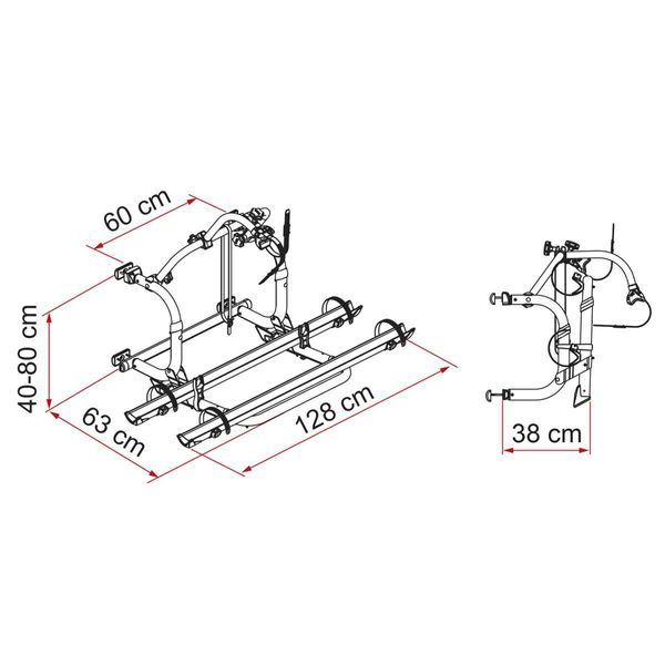 Fiamma Carry Bike Pro C-Bike Rack-Fiamma-QQ106353D / 12119-23-02096-10V- DC Leisure