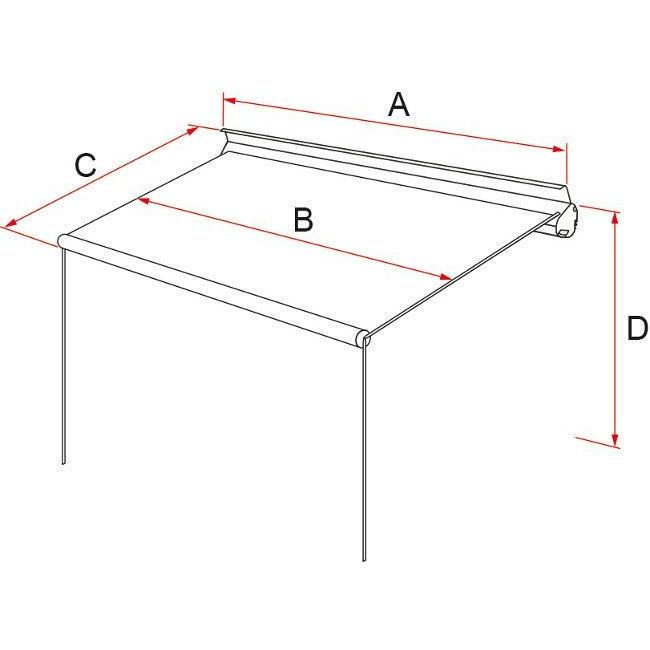 Fiamma F35 Pro Minivan Awning - Titanium-Wall Mounted Awning-Fiamma- DC Leisure