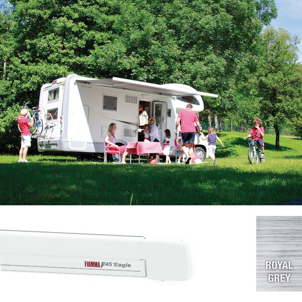 Fiamma F45 Eagle 400 Awning - Wall Mounted / Legless-Awnings-FIAMMA-QQ108260E/PW/DG-08590A01R- DC Leisure