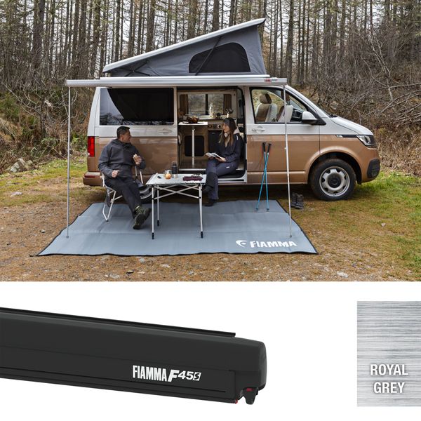 Fiamma F45s 3m Awning VW T5/T6 with Multivan C-Rail Adapter Kit-Awnings-FIAMMA- DC Leisure