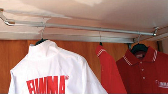 Fiamma Garage Clothes Rack – Aluminium Hanging Rail for Motorhome Storage-Accessories & Spares-Fiamma- DC Leisure