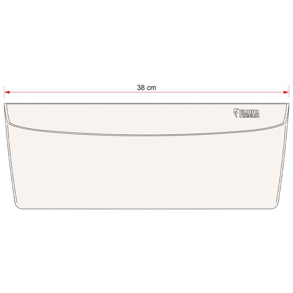 Fiamma Pocket Plus L - Large Mountable Multipurpose Storage Pocket-Storage & Organization-Fiamma- DC Leisure