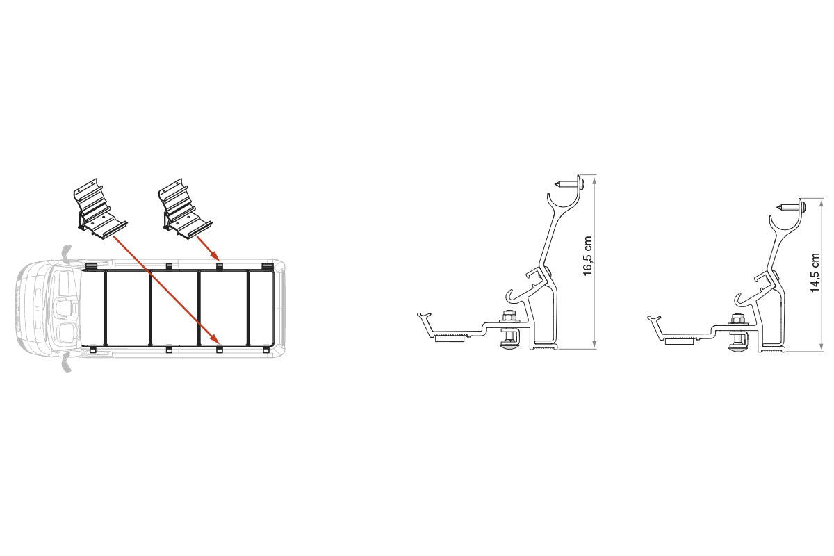Fiamma Roof Rail- Ducato Relay Boxer - Roof Rack-Roof Racks & Rails-FIAMMA- DC Leisure