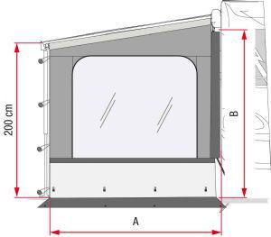 Fiamma Side W Pro - Side Panels F45/ F60/ F80-Awning Accessories-Fiamma- DC Leisure