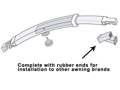 Fiamma Tension Rafter Pro (Curved) - F45, F65, F80 & F70 Models-Awning Accessories-Fiamma-QQ108261-98655A002- DC Leisure