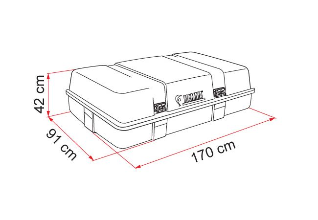 Fiamma Ultra Box 3 - Roof Box-Roof Box-FIAMMA-QQ102254-02085-01- DC Leisure