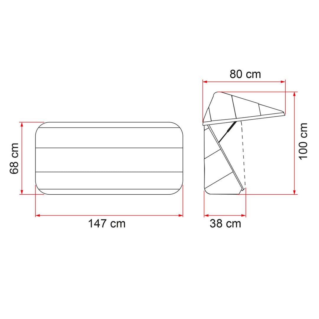 Fiamma Ultra Box 500 - Rear Storage-External Accessories-FIAMMA-QQ102258-04148-01- DC Leisure