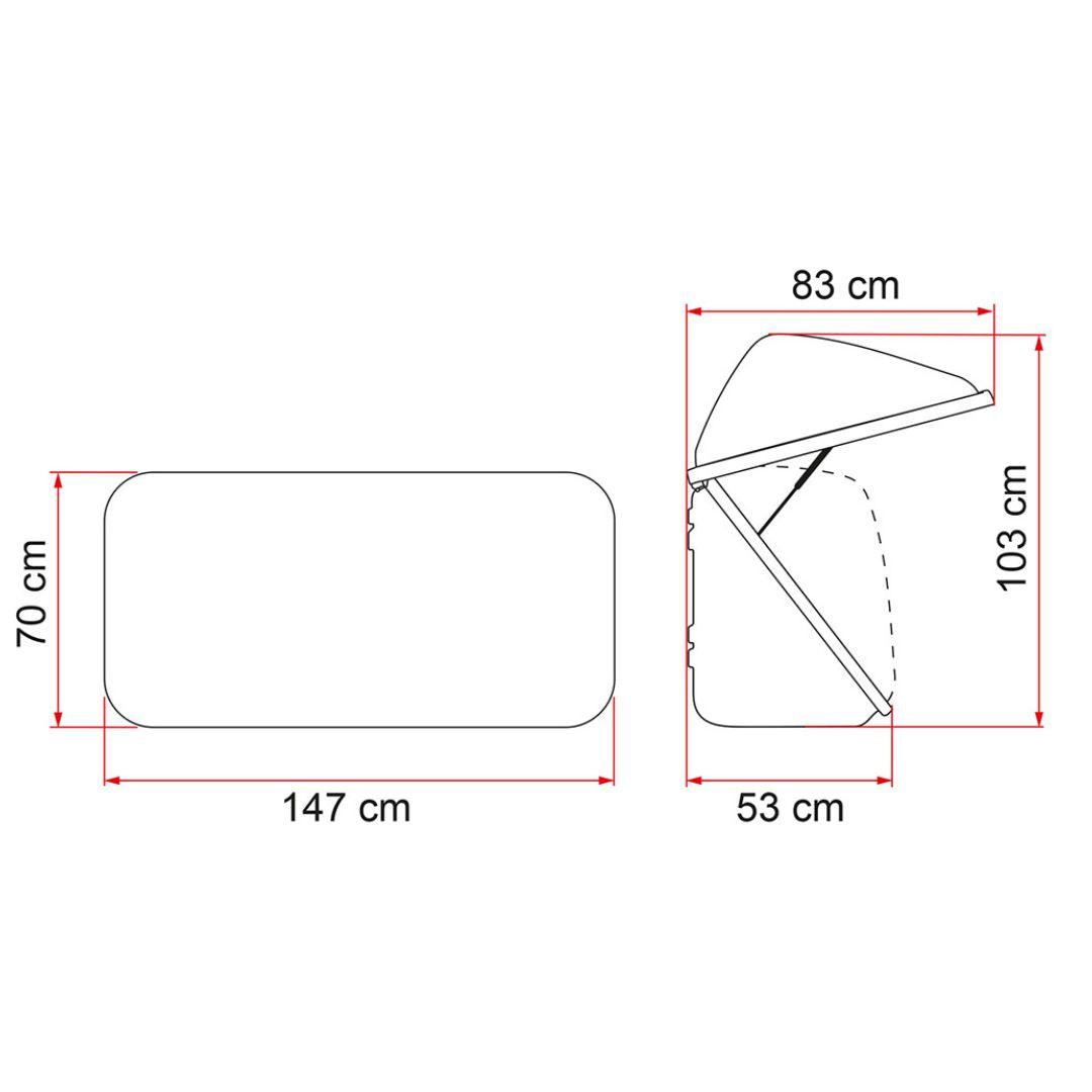 Fiamma Ultra Box 500 - Rear Storage-External Accessories-FIAMMA-QQ102258-04148-01- DC Leisure