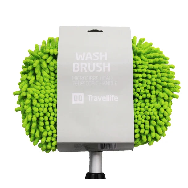 Flo-Through Wash Brush with Telescopic Handle & Microfibre Head – 125-200cm-Vehicle Cleaning-Travellife- DC Leisure