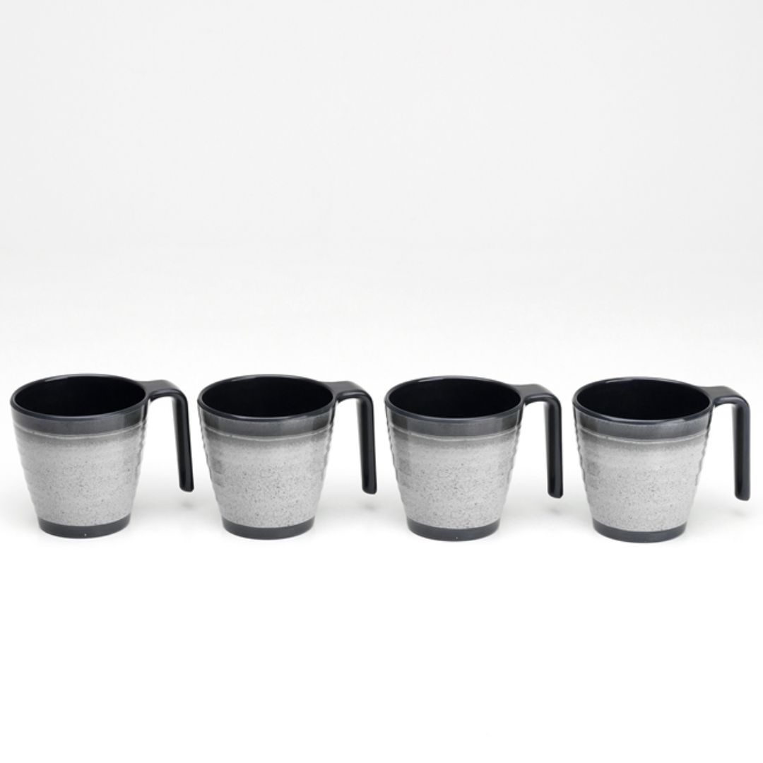 Granite 4pk Stacking Mug Set-Mugs-Miscellaneous- DC Leisure